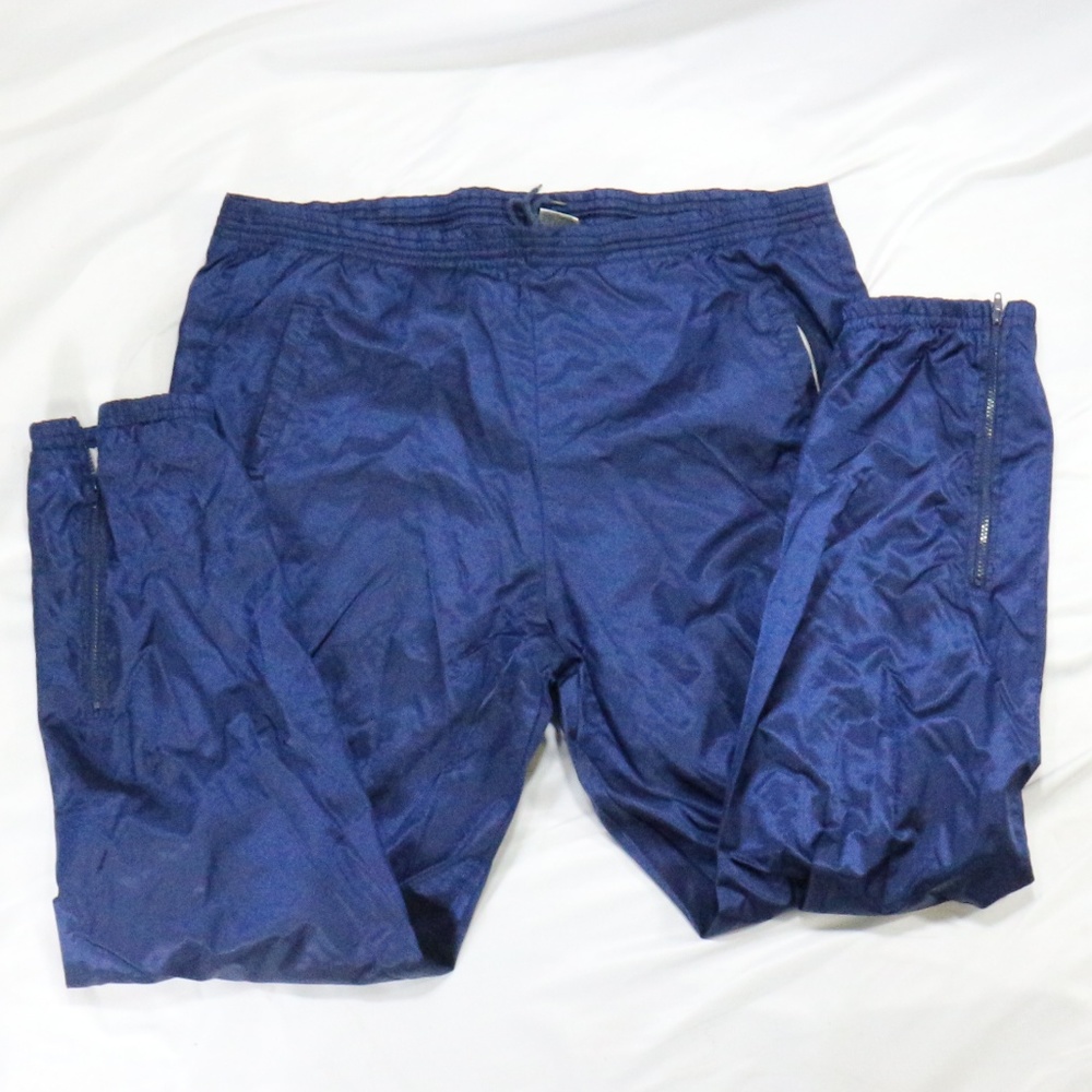 Vintage Cotler 80s 90s Blue Zip Leg Track Pants Gem